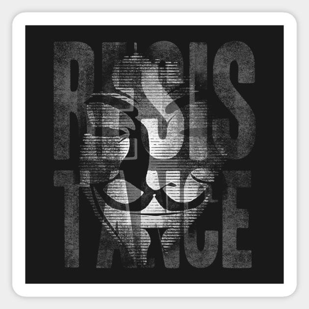 Anonymous Resistance Sticker by OsFrontis